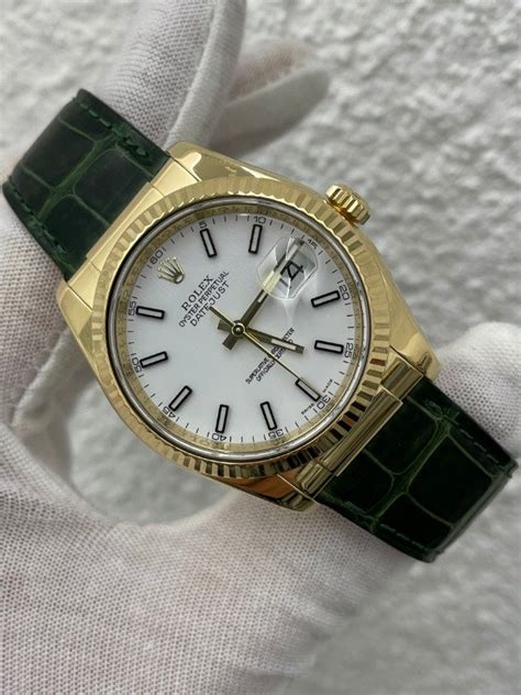 prezzo rolex cinturino pelle verde|prezzo rolex vintage.